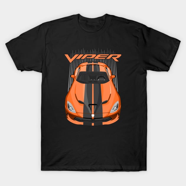 Viper SRT-orange and black T-Shirt by V8social